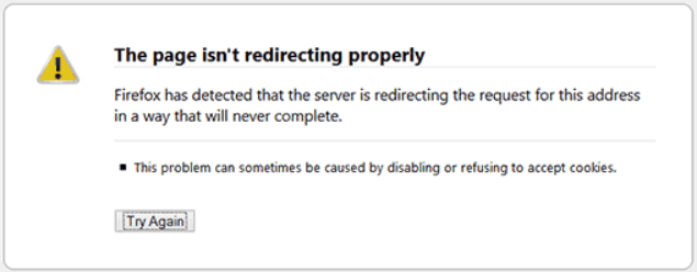 Too Many Redirects
