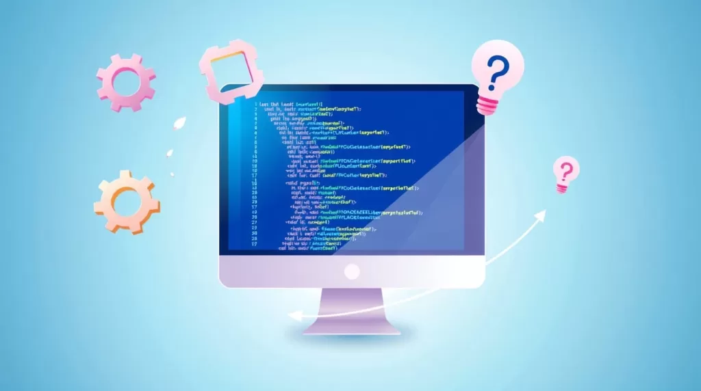 صفحه کد برنامهنویسی با طراحی مدرن برای یادگیری در هر سنی