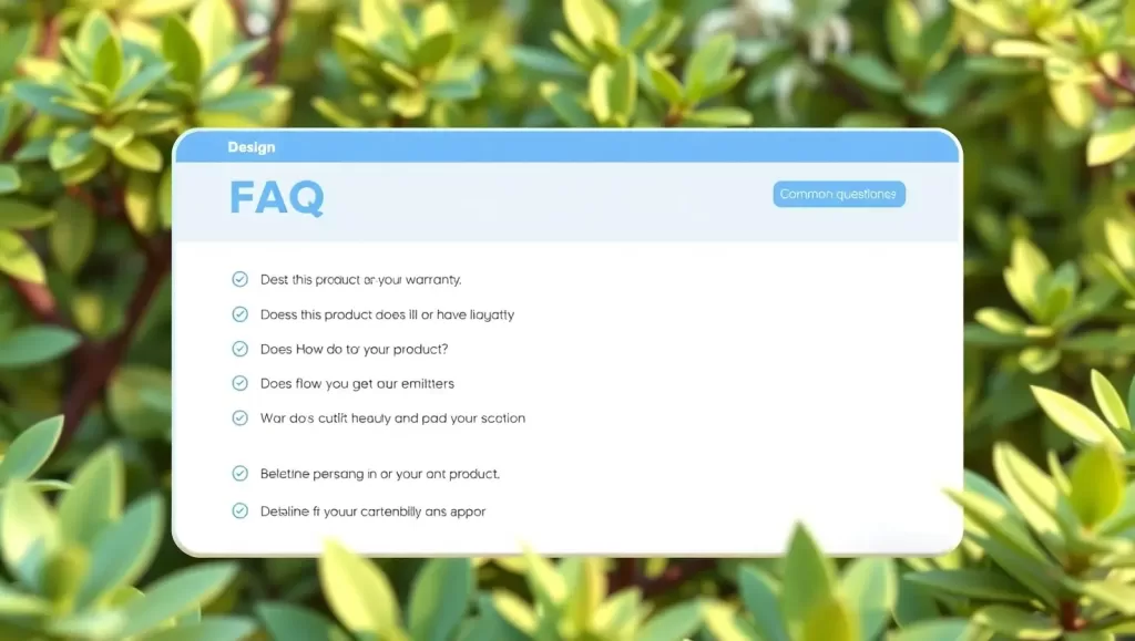 د) بخش سوالات متداول (FAQ)