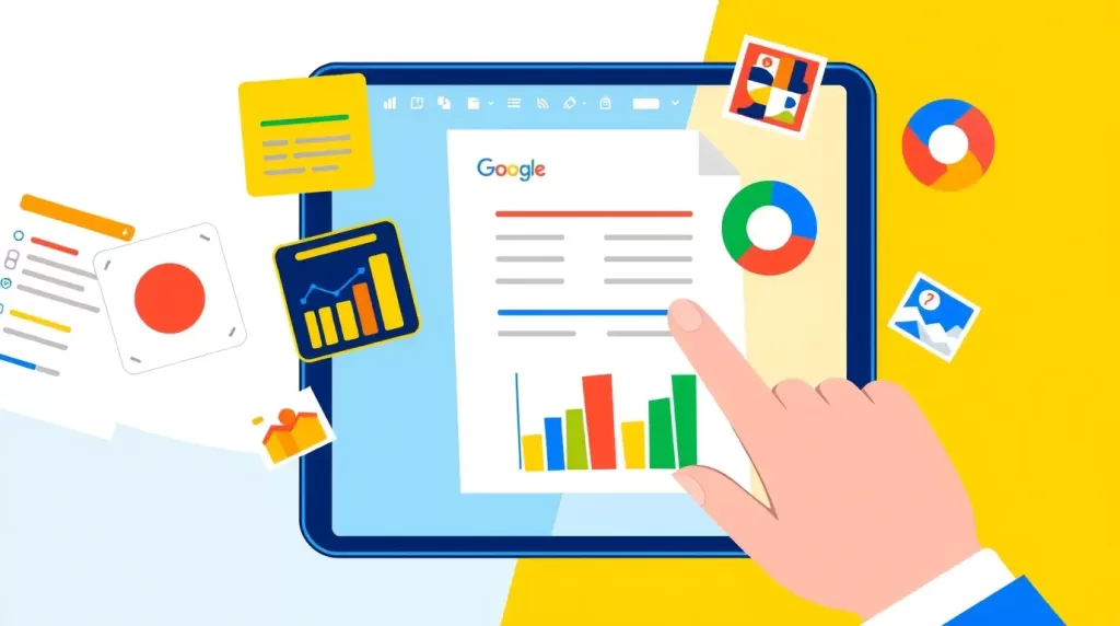 افزودن جدول، نمودار و تصاویر برای جذابیت بیشتر
